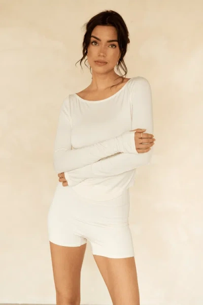 Londre Bodywear The Cool-comf Scrunch Boxer Shorts In White