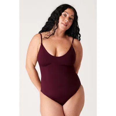 Londre Bodywear The Corset One Piece In Burgundy