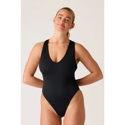 Londre Bodywear The Crossback One Piece In Black