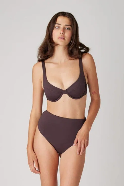 Londre Bodywear The Riviera Underwire Top In Brown