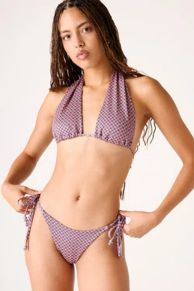 Londre Bodywear The Side Tie Bottoms In Purple