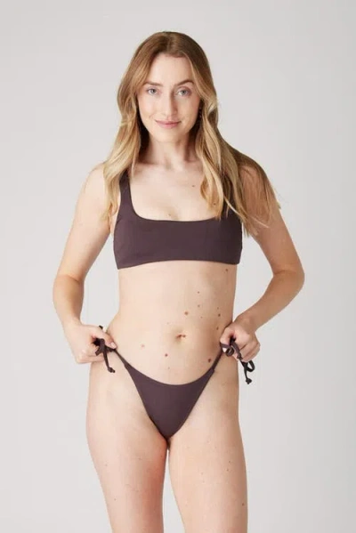 Londre Bodywear The Square Scoop Top In Brown