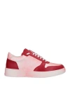 Lonely Crowd Man Sneakers Red Size 12 Soft Leather In Red