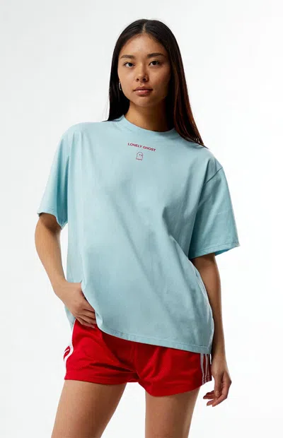 Lonely Ghost Women's Text Me When You Get Home T-shirt In Light Blue
