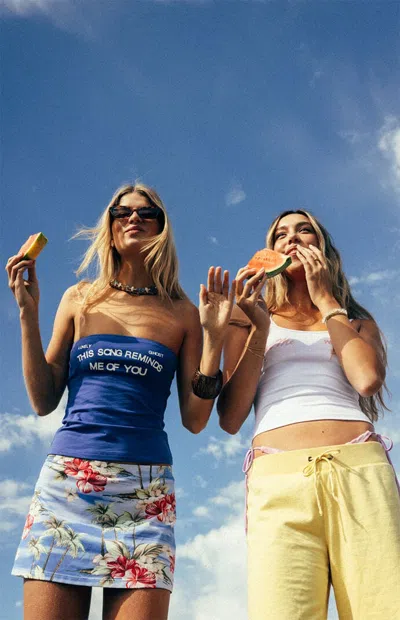 Lonely Ghost Women's This Song Reminds Me Of You Tube Top In Blue