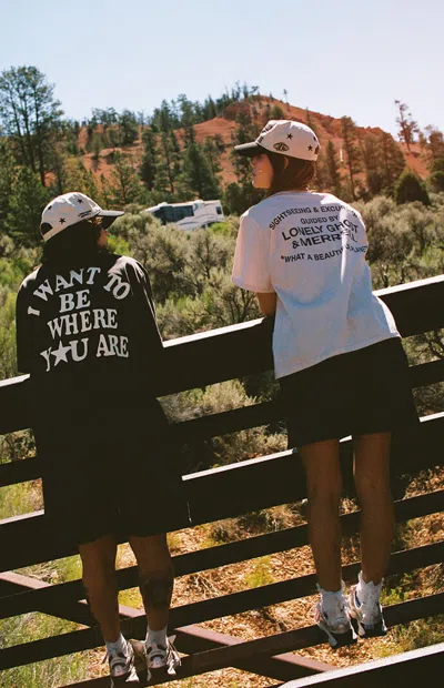 Lonely Ghost Women's X Merrell Sightseeing & Excursions Oversized T-shirt In Off White