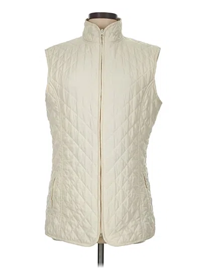 Pre-owned Long Elegant Legs Vest In White