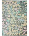 Long Street Looms Peace Pea03 Gray 6' X 9' Area Rug