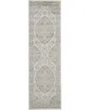Long Street Looms Peace Pea05 Ivory 2'3" X 7'3" Runner Rug In Multi