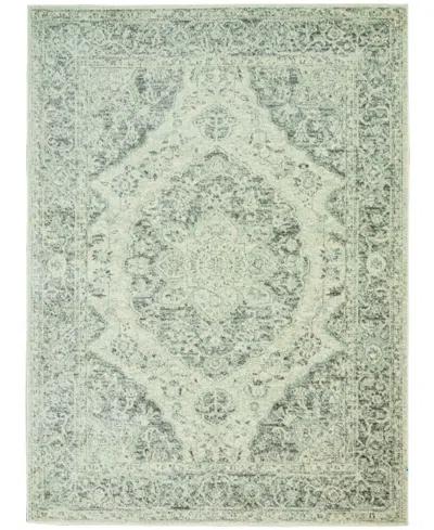 Long Street Looms Peace Pea05 Ivory 4' X 6' Area Rug