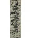 Long Street Looms Samuel Sam07 Ivory 2'2" X 7'6" Runner Rug In Ivory,gray