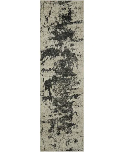 Long Street Looms Samuel Sam07 Ivory 2'2" X 7'6" Runner Rug In Ivory,gray