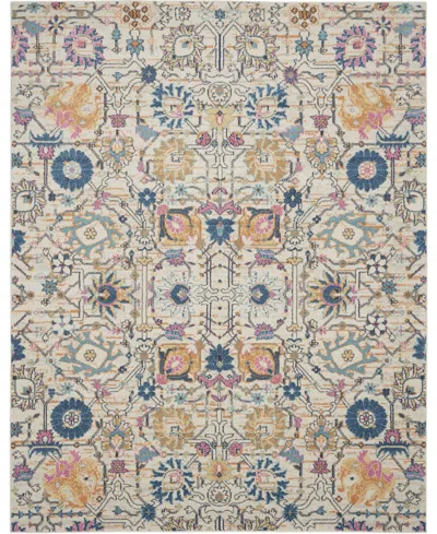 Long Street Looms Zeal Zea01 6'7" X 9'6" Area Rug In Ivory,multi