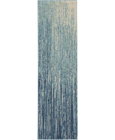 Long Street Looms Zeal Zea09 2'2" X 7'6" Runner Rug In Navy