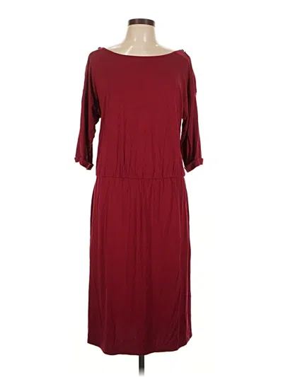 Pre-owned Long Tall Sally Casual Dress In Burgundy