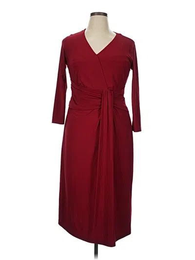 Pre-owned Long Tall Sally Cocktail Dress In Burgundy