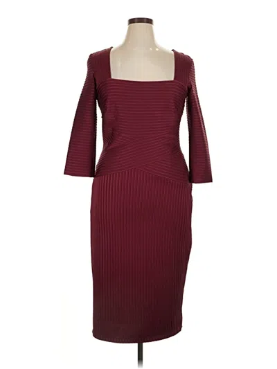 Pre-owned Long Tall Sally Cocktail Dress In Burgundy