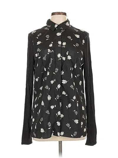 Pre-owned Long Tall Sally Long Sleeve Blouse In Black