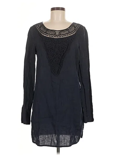Pre-owned Long Tall Sally Long Sleeve Blouse In Black