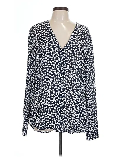 Pre-owned Long Tall Sally Long Sleeve Blouse In Blue