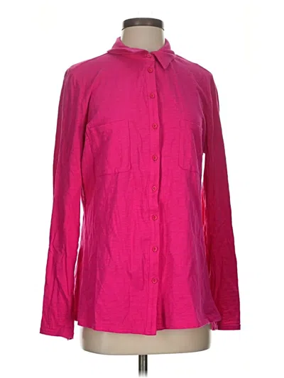 Pre-owned Long Tall Sally Long Sleeve Blouse In Pink