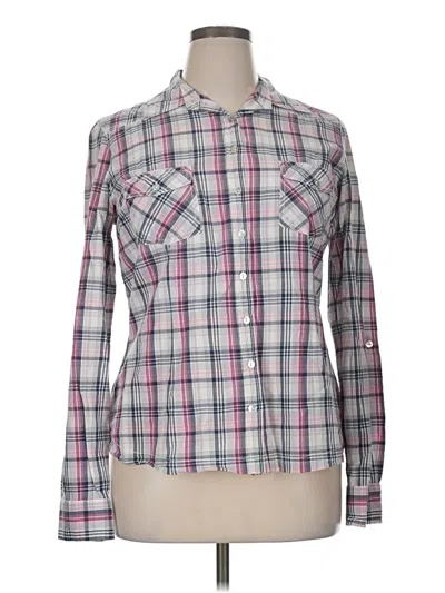 Pre-owned Long Tall Sally Long Sleeve Button Down Shirt In Pink