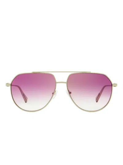 Longchamp 174 Pilot-frame Sunglasses In Gold