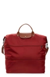 Longchamp Travel Bag Expandable Le Pliage Original In Red