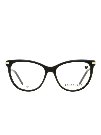Longchamp 2727 Oval-frame Glasses In Black