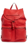 Longchamp Medium 3d Leather Backpack In Red