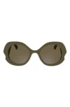 Longchamp 52mm Oval Sunglasses In Neutral