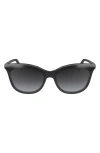 Longchamp 53mm Gradient Cat Eye Sunglasses In Black/grey
