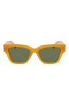 Longchamp 53mm Gradient Modified Rectangular Sunglasses In Brown