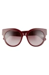Longchamp 53mm Gradient Round Sunglasses