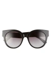 Longchamp 53mm Gradient Round Sunglasses In Black