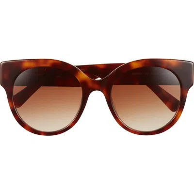Longchamp 53mm Gradient Round Sunglasses In Metallic