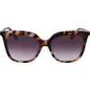 Longchamp 53mm Rectangular Sunglasses