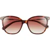 Longchamp 54mm Cat Eye Gradient Sunglasses In Orange