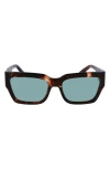 Longchamp 55mm Rectangular Sunglasses