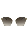 Longchamp 58mm Gradient Square Sunglasses