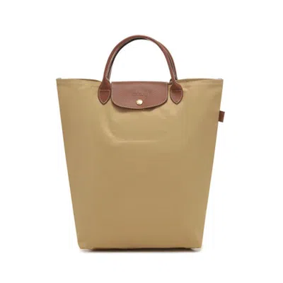 Longchamp Logo-embossed Tote Bag In Neutrals