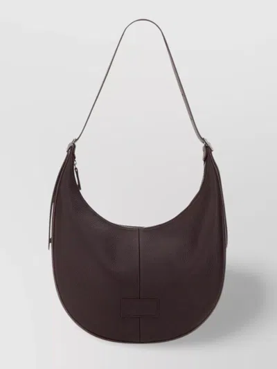 Longchamp Adjustable Strap Leather Shoulder Bag