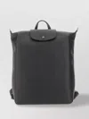 Longchamp Adjustable Straps Front Flap Top Handle Backpack