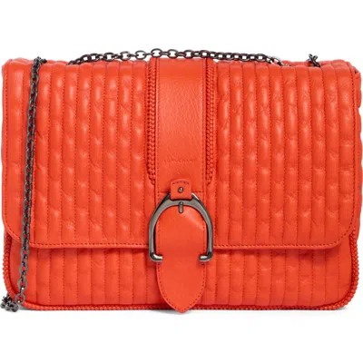 Longchamp Amazone Large Quilted Leather Crossbody Bag In Red