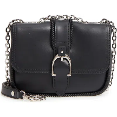 Longchamp Amazone Leather Crossbody Bag In Black