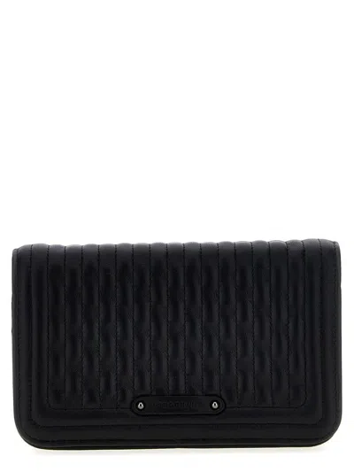 Longchamp 'amazone Matelassé' Wallet In Black