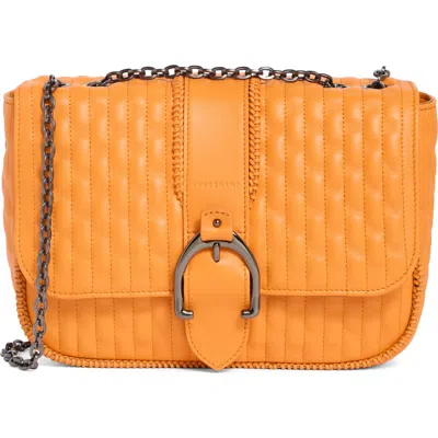Longchamp Amazone Medium Quilted Leather Crossbody Bag In Orange