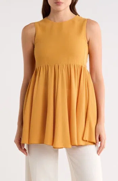 Longchamp Babydoll Top In Brown
