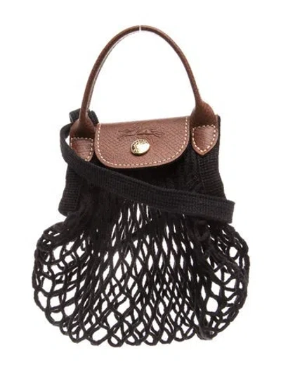 Pre-owned Longchamp Backpack In Black