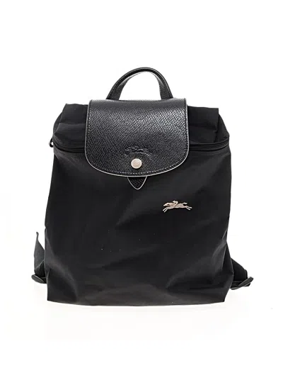 Pre-owned Longchamp Backpack In Black
